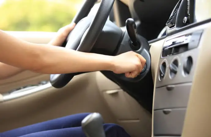 Unlocking a Car Steering Wheel